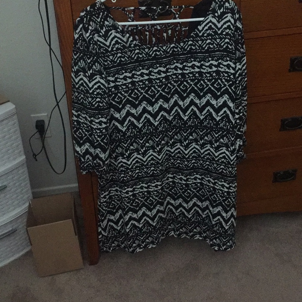 Black and white dress